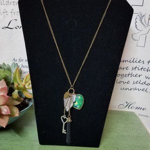 NWT bronze tone Tutti Frutti Charm Necklace